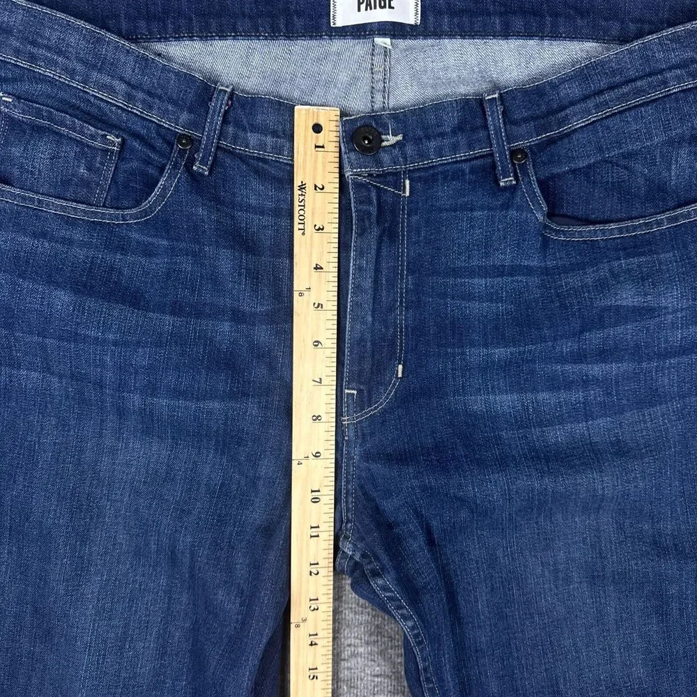 Paige Normandie Jeans Mens 38x35 Blue Denim Straight‎ Stretch Modern Casual USA